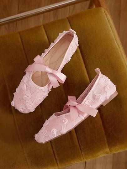 Ribbon Tie Lace Ballet