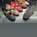 Buy Shoes Online, Heels, Flats, Sneakers, Sandals and Platforms - Thao Tree Mesh Balerina with Metallic Buckle